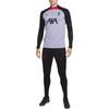 Nike Liverpool Langarmtrikot mit gespleißtem Logo-Buchstabendruck und Mock-Neck-T-Shirt Herren Tops Grau DN2814-545