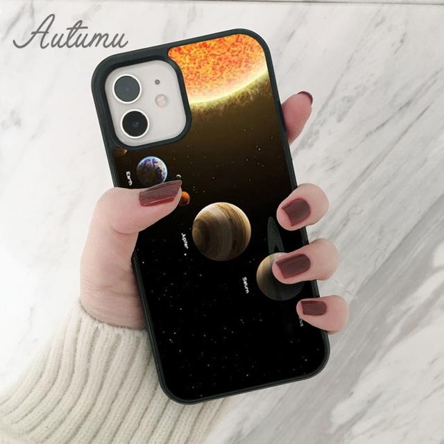 Husă de telefon Sistemul Solar Saturn pentru iPhone 11 12 13 14 Pro Max mini X XR XS SE 2020 6S 7 8 Plus Samsung Galaxy S21 S22 carcasă