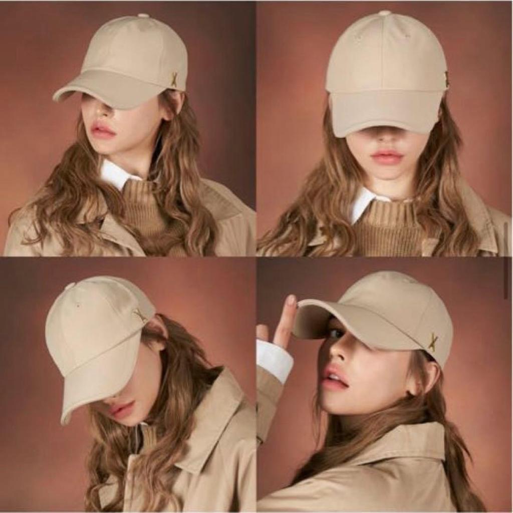 [USED] VARZAR 637 Authentic Bazar Beige Cap with Gold Studs