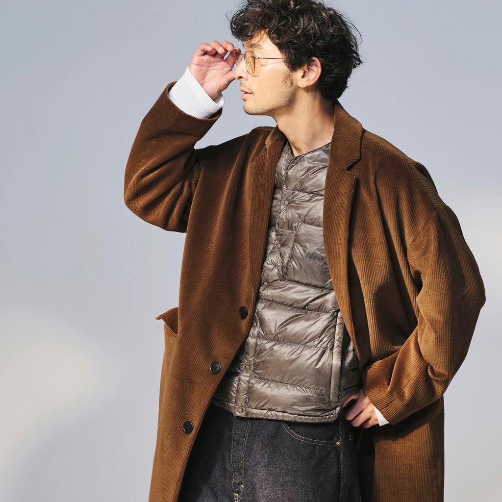 NANGA INNER DOWN VEST N1IdBKE2 Brown XL