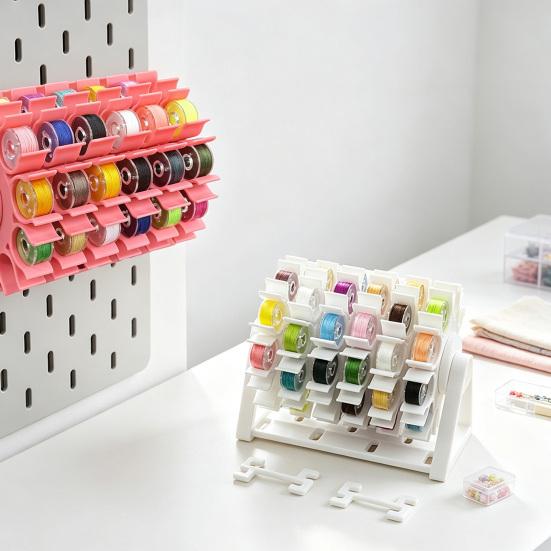 Sewing Thread Organizer Rotating Bobbin Organizer, Tangle-free Holder, Ferris Wheel Embroidery Storage Design, Space-saving Gift for Quilting