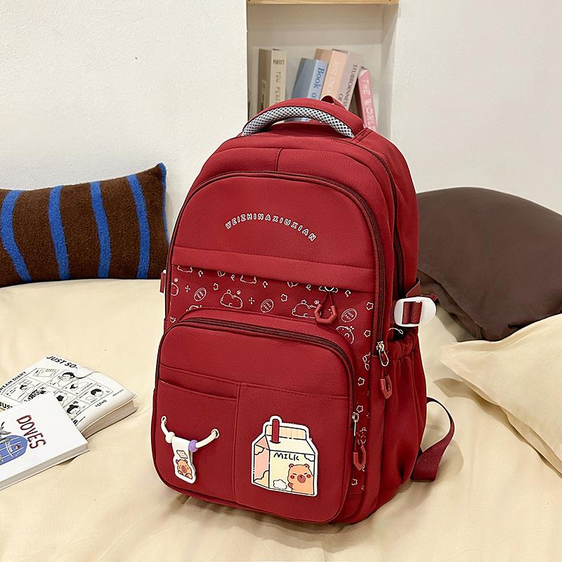 Girl's New Schoolbag Mori Ins Senior Sense Sweet Primary School Students 3rd To 6th Grade Cute Lightweight Backpack
