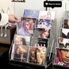 5/7-poziomowy stojak na płyty CD, stojak na ekspozycję albumów, przezroczysty stojak do przechowywania płyt i kaset, wielofunkcyjny stojak na blat