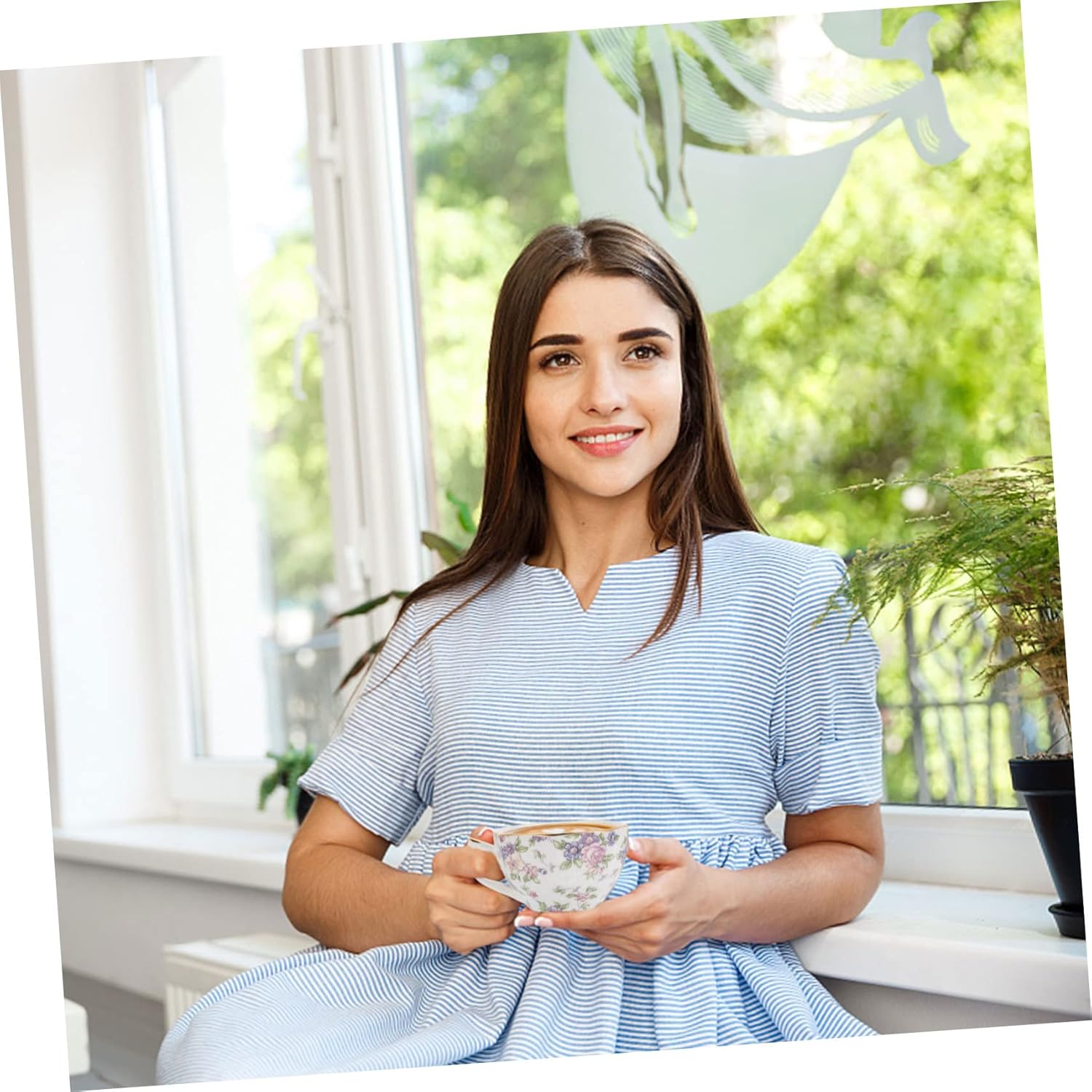 

1 Набор Практичная кофейная чашка из костяного фарфора для использования на кухне Элегантная столовая посуда для чая, кофе и многого другого