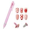 4-in-1 Nail Dotting Pen, 4-Size Ballpoint Design Dotting Tools for Nail Art Manicure Art Tools with Dot Paint Tips for Painting Sculpting Rhinestones