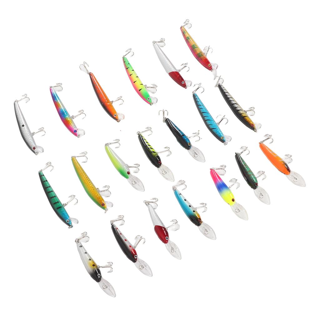 20PCS Fishing Lure Set Artificial Fishing Baits Reusable Fishing Tackle Accessories for Outdoor