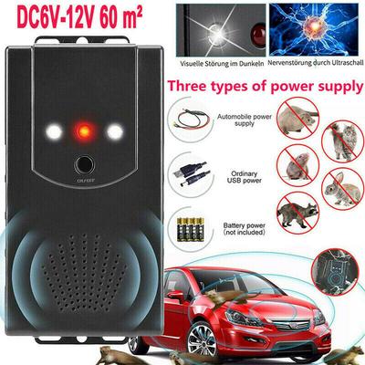 Ultrasonic Rodent Repeller For Cars 12V, Automatic, Under The Hood, From Mice, Rats, Rodents, Pests