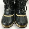 SOREL Premium Leather Snow Boots Lined Black size 23.0(USED)