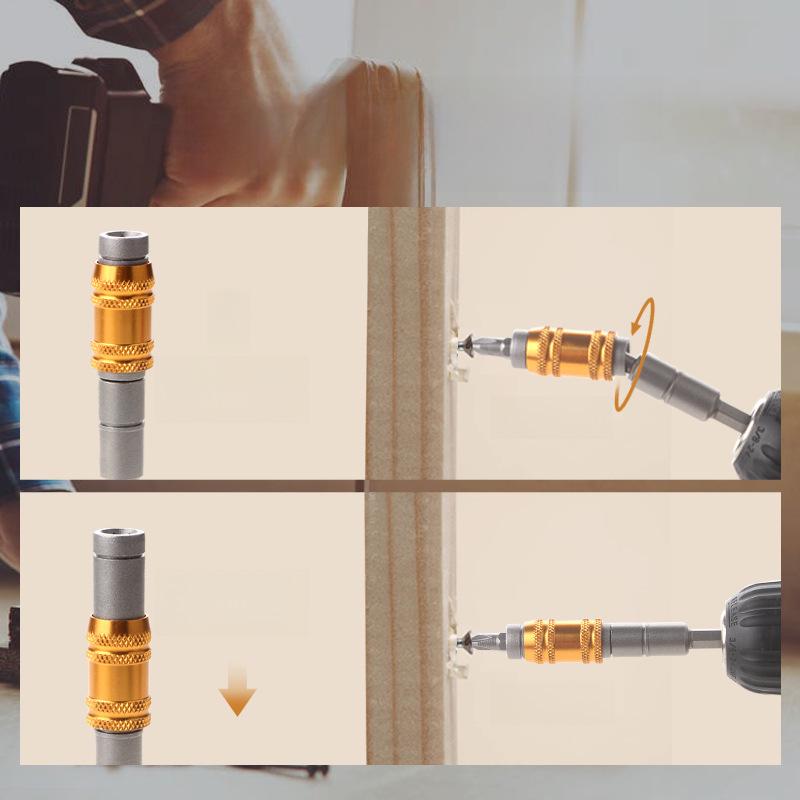 Hexagonal Multi-Angle Quick-Release Extension Rod 6.35mm for Electric Drill Screwdriver