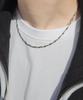 Acha Surgical Steel Leaf Chain Necklace _ Silver