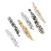 Iron U-Shaped Tail Buckles, 100 Pack - DIY Jewelry Making for Necklaces & Bracelets