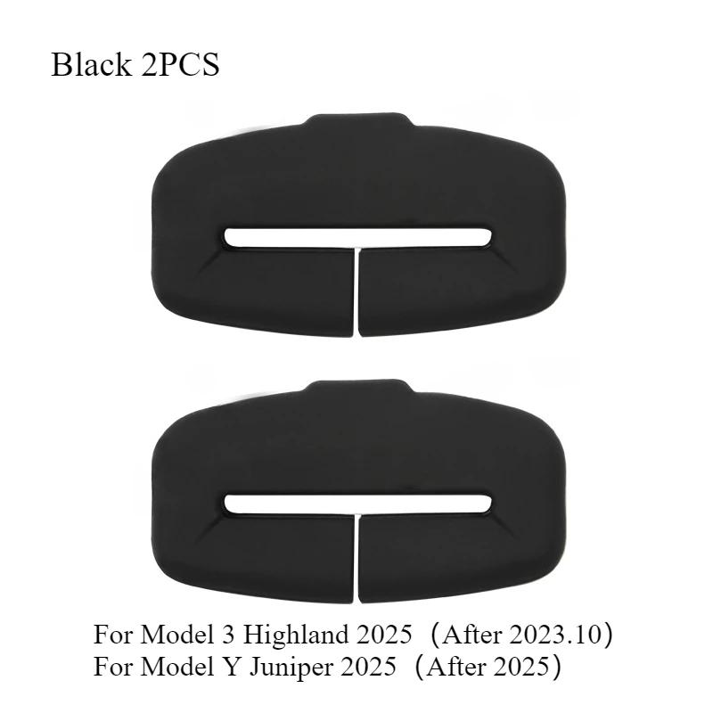 For Tesla Model Y Juniper 2025 Car Seat Belt Anti Scratch Protector Case Silicone Seatbelt Buckle Cover New Model3+ Accessories