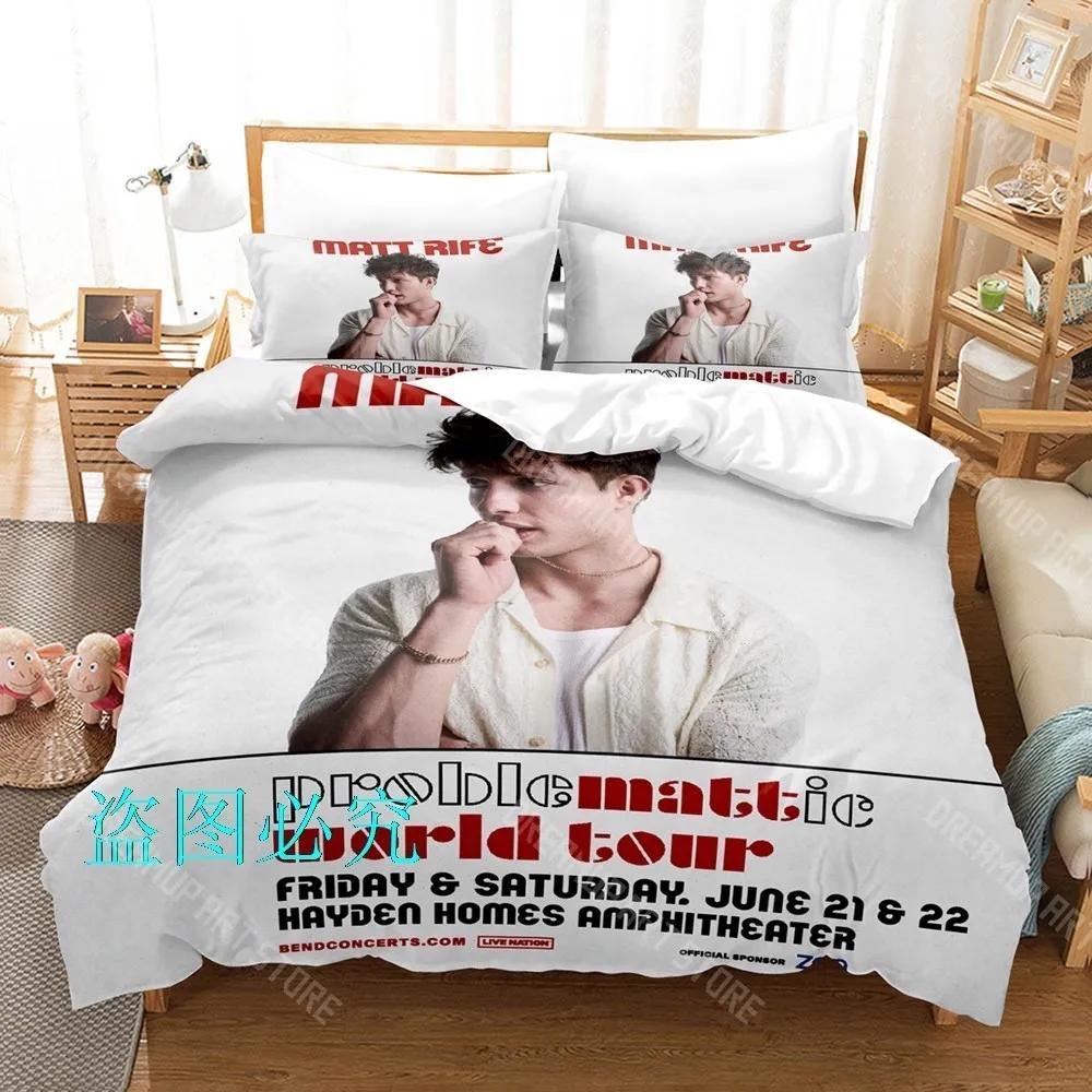 3D Print Matt Rife Bedding Set Single Twin Full Queen King Size Bed Set Aldult Kid Bedroom Duvetcover Sets Bed Sheet