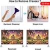 2D Taj Mahal Photography Background, Golden Mosque Sunset Indian Wedding Party Decor Banner