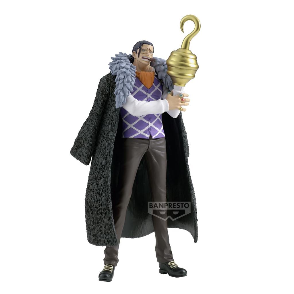 Banpresto Crocodile One Piece Collectible Action Figure Dxf The Grandline Series 17cm BP28589P Multicolor Optimo for Anime Fans - Extra, -