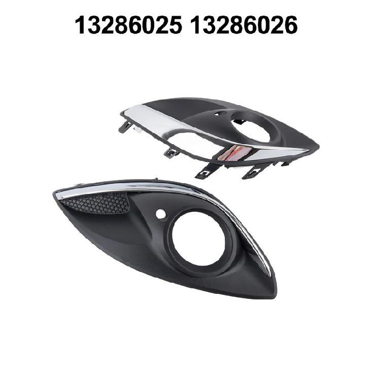 Car Fog Lamp Frame Black Front Bumper Grill High Universality Compatibility Practical Application Car Modification
