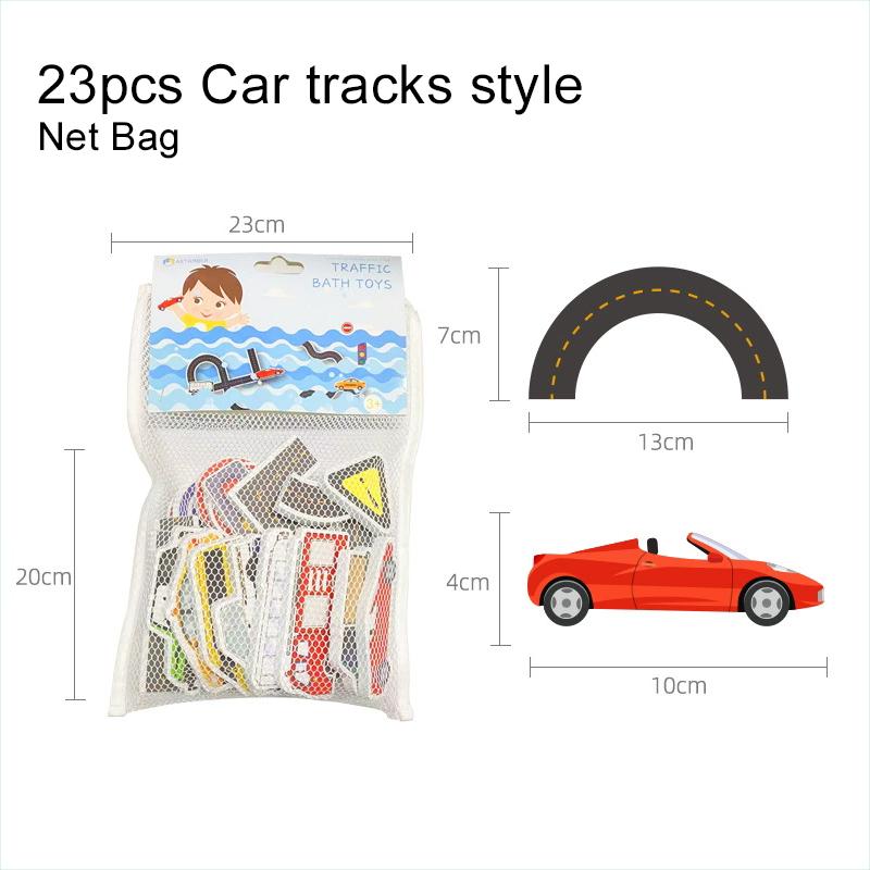 Kids Baby Bath Toys Fun Foam Letter Number Cognition Early Educational Toy Traffic Bathroom Bathtub Game For Kids Gifts TMZ