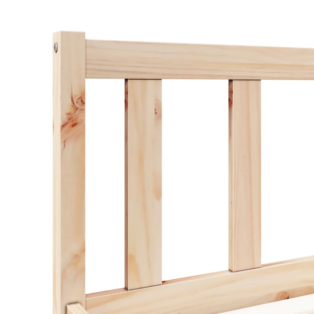 Vidaxl Longer Bed Without Mattress, 90X220 Cm, Solid Pine Wood