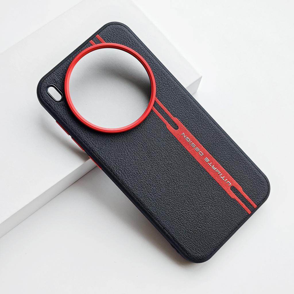 Per Custodia Vivo X300 X200 Ultra X300 Pro Pelle PU Amichevole per la Pelle Tasti a Colori a Contrasto Cornice Obiettivo Retro Protettivo Custodia Morbida