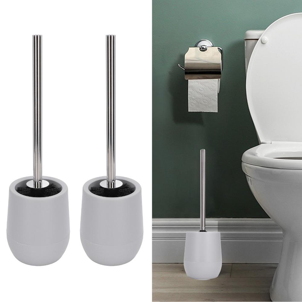 Stainless Steel PP Toilet Bowl Cleaner Brush Toilet Brush and Holder Bathroom Washroom