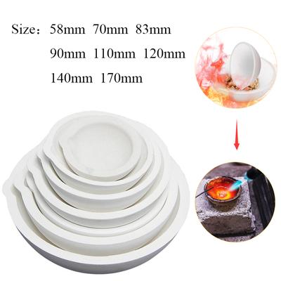 100g-5000g Hochtemperatur-Quarzschale, Tiegel, Ofen, Schmelzen, Gießen, Raffinieren von Gold, Silber, Schmuck