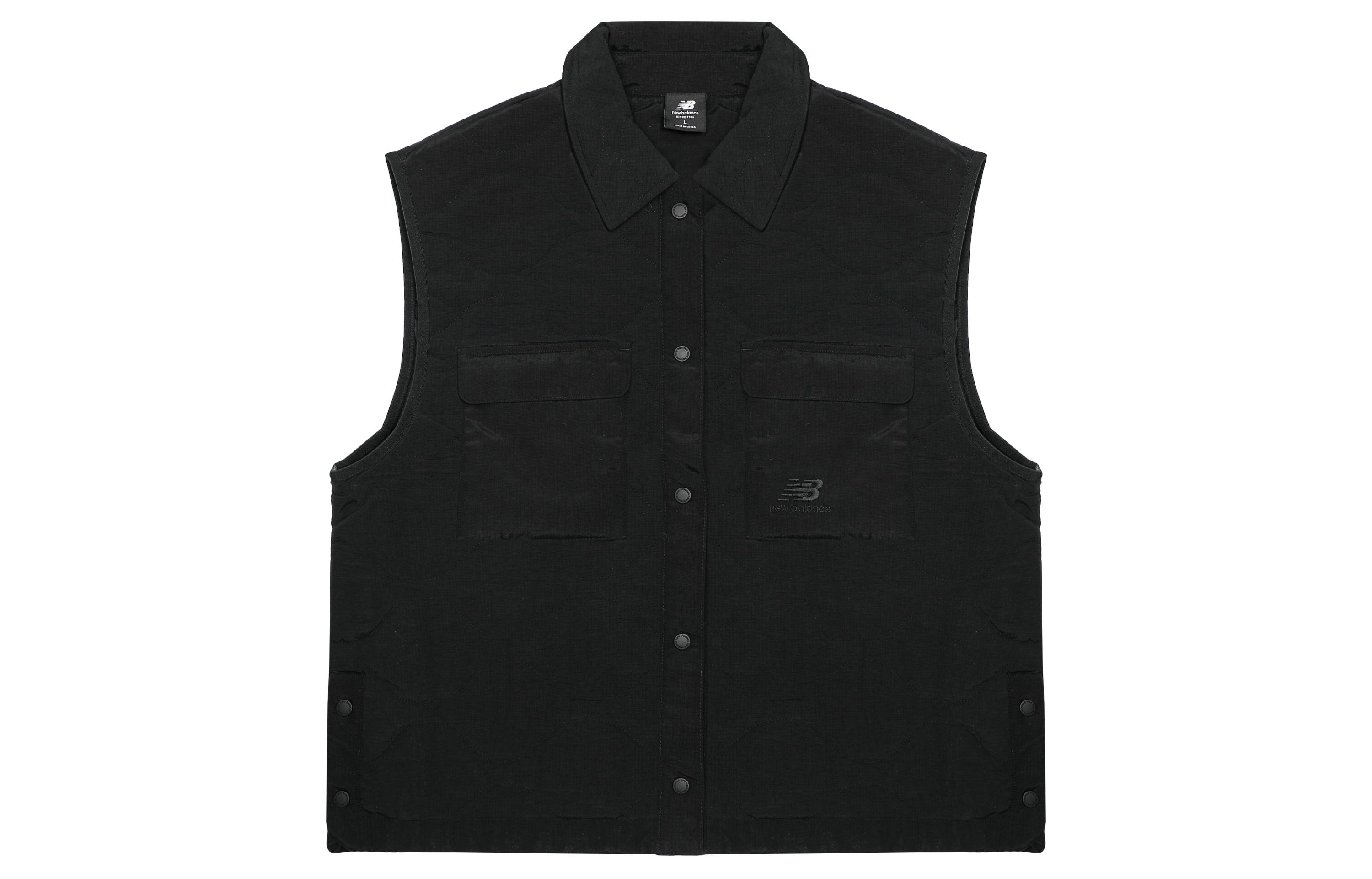 New Balance Vests Women s Black Lapel Moderate Other AWV23317-BK L