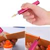 Kantenfärbestift Handheld Kantenroller Applikatorwerkzeug für Kunstlederhandwerk DIY Rosy
