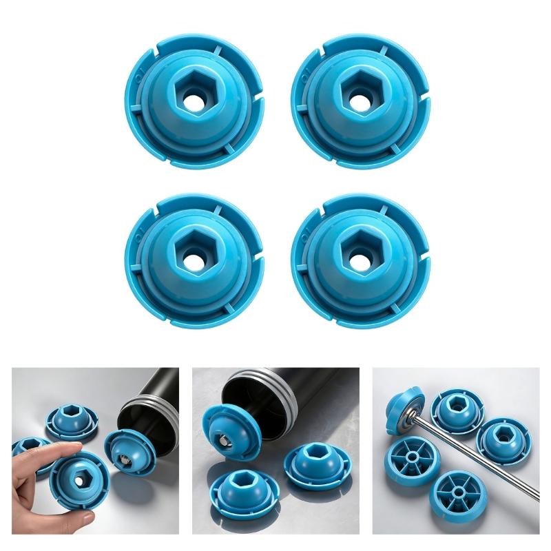 Pack of 4 Lightweight ABS Pusher Disc for Adhesive Guns Feature 50mm Diameter Push Head for Increased Thrust Easy Installation No Tool