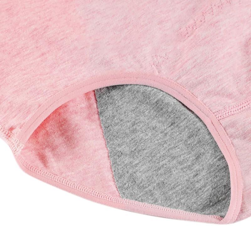 Teenage Girls Menstrual Briefs 3pcs High Waisted Leak Proof Underwear Panties