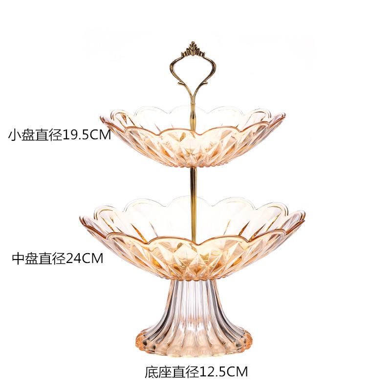 

2/3 яруса пластиковая тарелка фруктовые миски десерты держатель орехи конфеты подставка декоративный поднос для вечеринки для домашней вечеринки