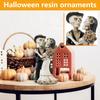 Halloween Skeleton Groom And Bride Resin Ornament Decoration