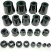 10pcs Floor Protectors Non-Slip Black Table Chair Shock-Absorbing Leg Pads Rubber Furniture Feet