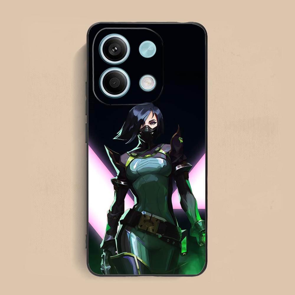 Valo Viper Phone Case for Xiaomi Redmi Note 14 13 12 11 S Pro Plus 4G 5G Soft TPU Shockproof Cover