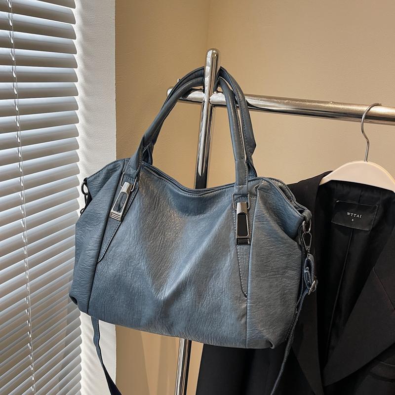 Damen Tote Bag Mode Unterarmtasche Große Kapazität Weiches PU-Leder Umhängetasche Retro Umhängetasche Lässige Tragbare Beuteltaschen Qualität
