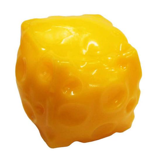 Giant Cheese Squeeze Toy, Anxiety Relief Cheese Cube Sensory Toy, Soft Stretchy Cheese Block Pinch Toy, Home Office Relaxation Tool жёлтый