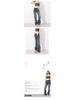 American Retro Women's High-Waisted Blue Slimming Wide-Leg Jeans - Spring 2026