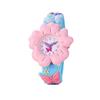 Colorful Cartoon Flower Silicone Wristwatch for Girls - Quartz Movement