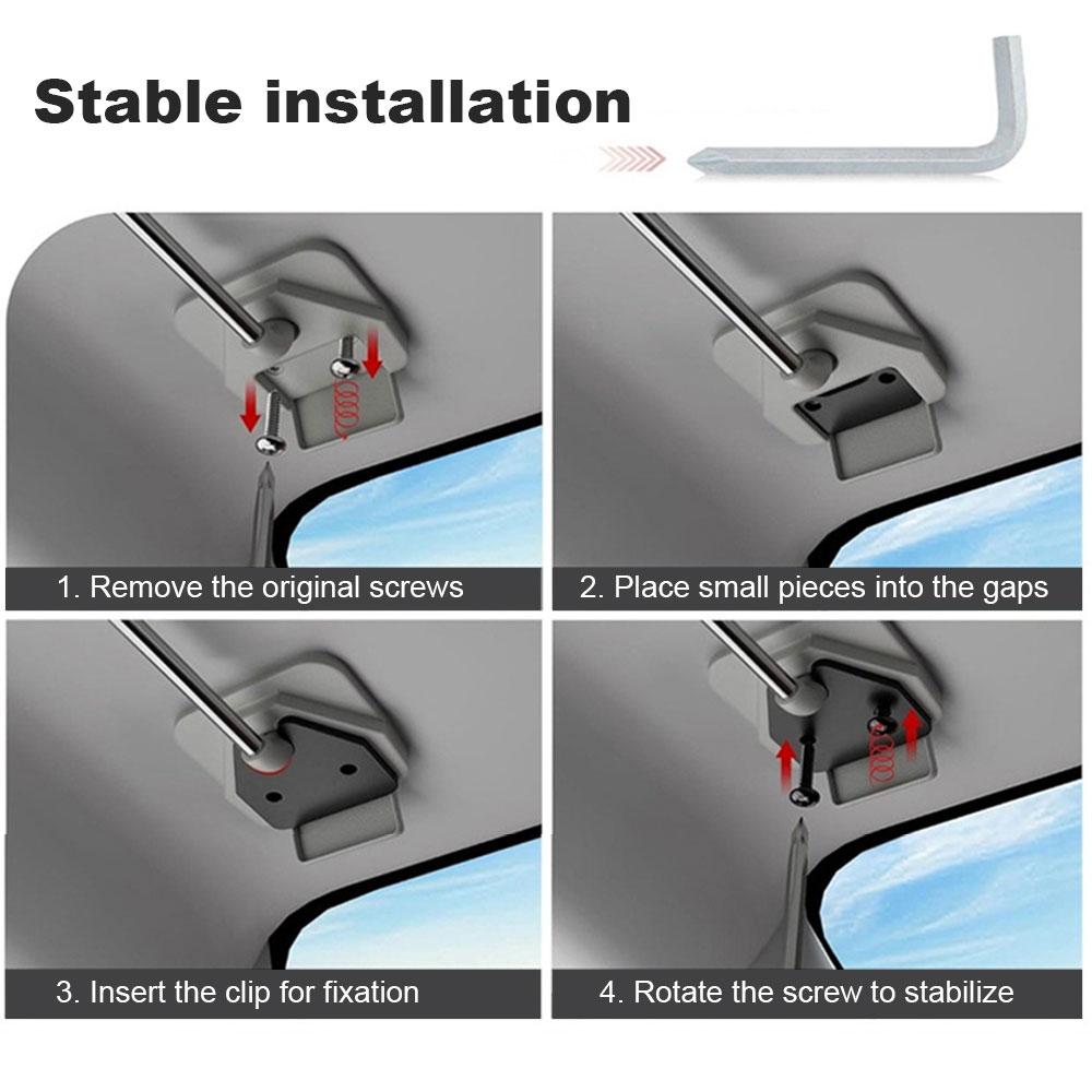 Aluminum Sun Visor Repair Kit Sun Visor Clip Fix Replacement Sun Visor Clips for Ram 1500 Trucks 2019 2020 2025 2025 2025