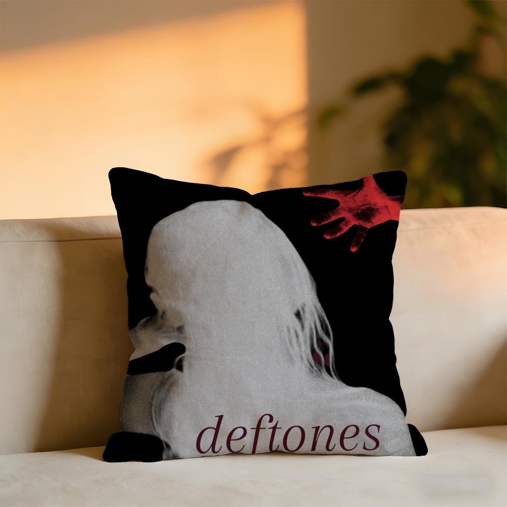 

Deftones Band Cushion Cover Cozy Velvet Throw PillowSoft Warm Cushion For Sofa Bed 30X30cm