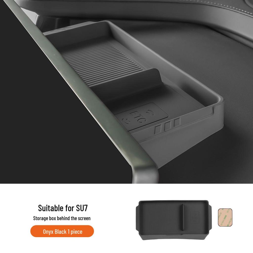 Rear Console Organizer for Xiaomi SU7 - Decorative Storage Box and Accessories Holder
