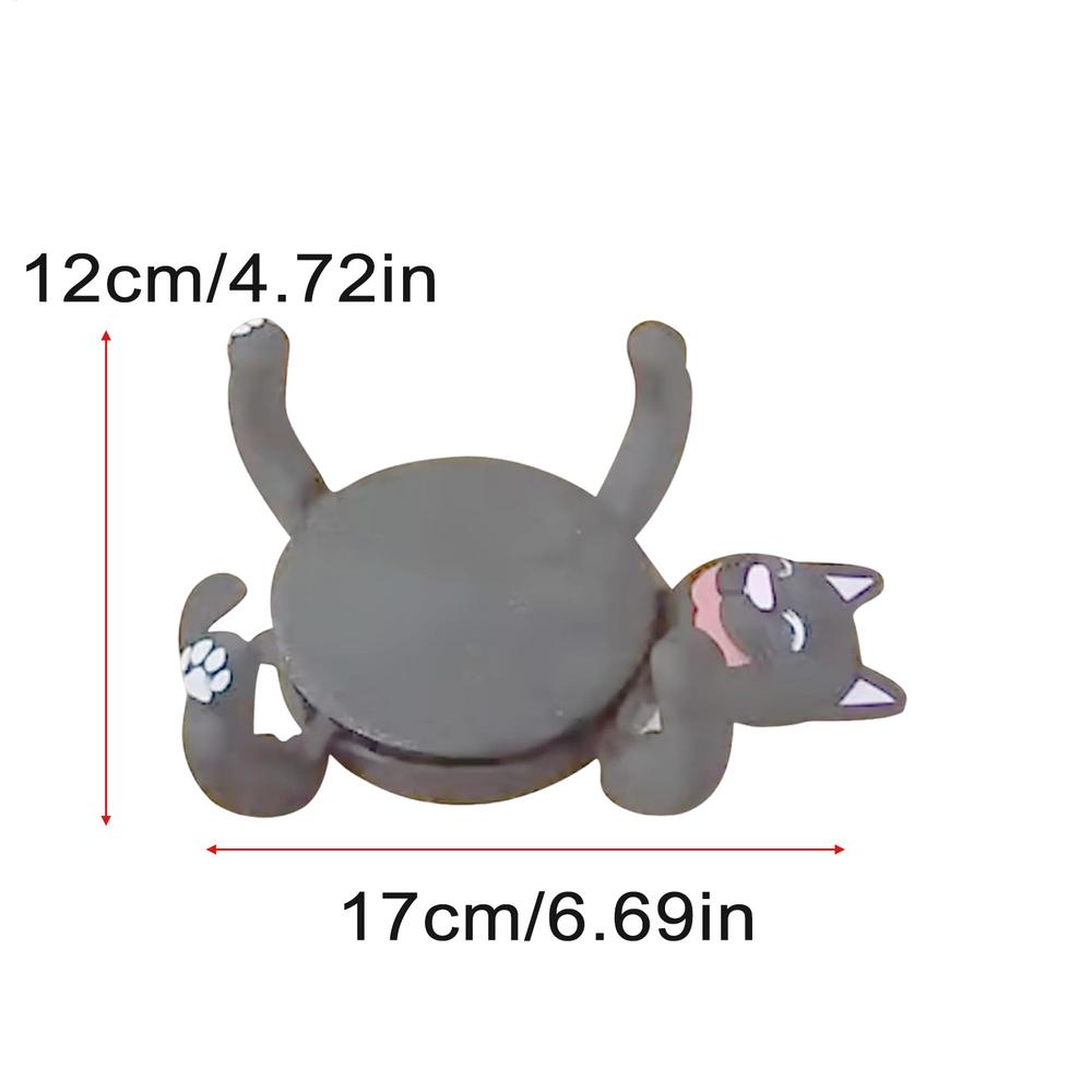 

3D Print Funny Cat Coasters Insulated cat shape Coaster Ornament Non-Slip Stress Relieve Mug Base Decoration Pad Party Favors сірий колір
