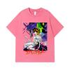 275 GSM Washed T-shirts 100% Cotton Evangelion V1 Print Unisex Heavy Cotton T Shirt