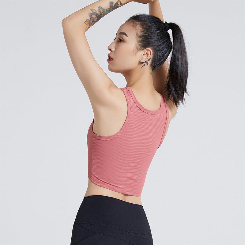 Women's Summer Slim Fit Yoga Vest - Moisture-Wicking, High Elasticity, Sleeveless Casual Wear