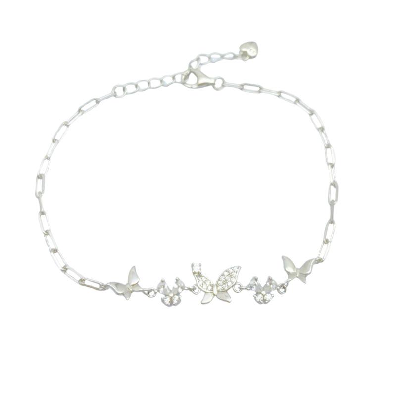 Yearly Blessing S925 Sterling Silver Luxury Butterfly Bracelet – Elegant Jewelry Gift for Women, Valentine's Day & Best Friends
