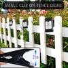 1/2pcs Outdoor LED Solar Clip Light Portable Waterproof Body Sensor Lamp Courtyard Garden Lamp Patio Home Camping Wall Lights