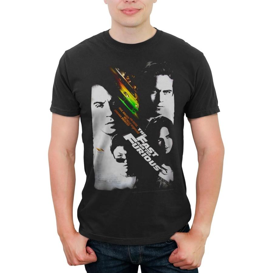 Мужская футболка с классическим постером фильма «Форсаж» XXXXXL разноцветный