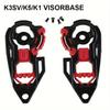 PC Capacete Shield Lock 1 Pair Gear Base Plates Helmet Visor Base Lock for K1 K3SV K5 Outdoors