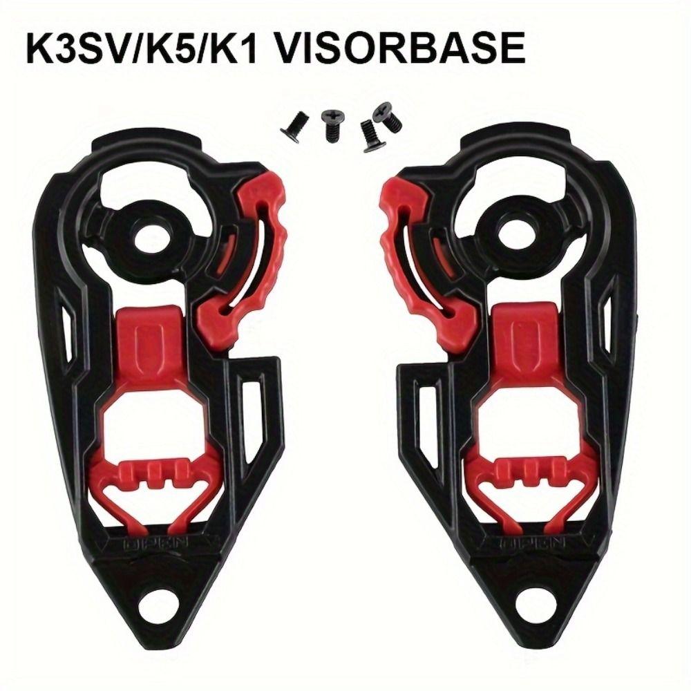 PC Capacete Shield Lock 1 Pair Gear Base Plates Helmet Visor Base Lock for K1 K3SV K5 Outdoors