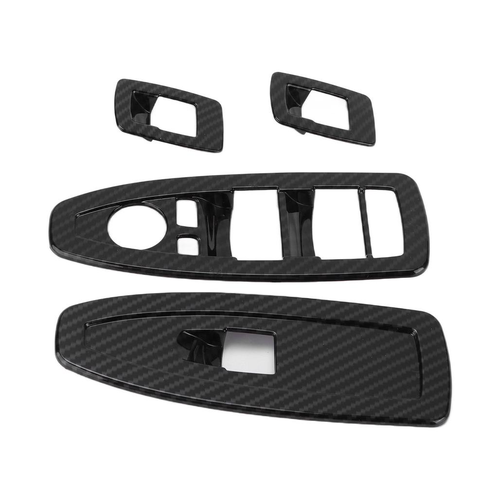 Car Window Lifting Switch Cover Frame Trim Carbon Fiber Style Replacement for X2 F47 2021+