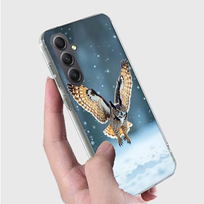 

Owl in Winter Phone Case for Samsung A16 A26 A36 A56 A17 A37 A57 A07 A06 A02S A03 A04S A05S Galaxy Note 20 10 A50S A71 A51 A31 A Samsung A03
